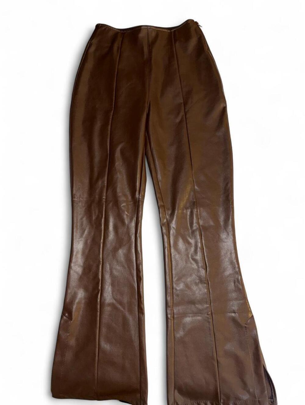Abercrombie & Fitch Women's Brown Vegan Leather pants